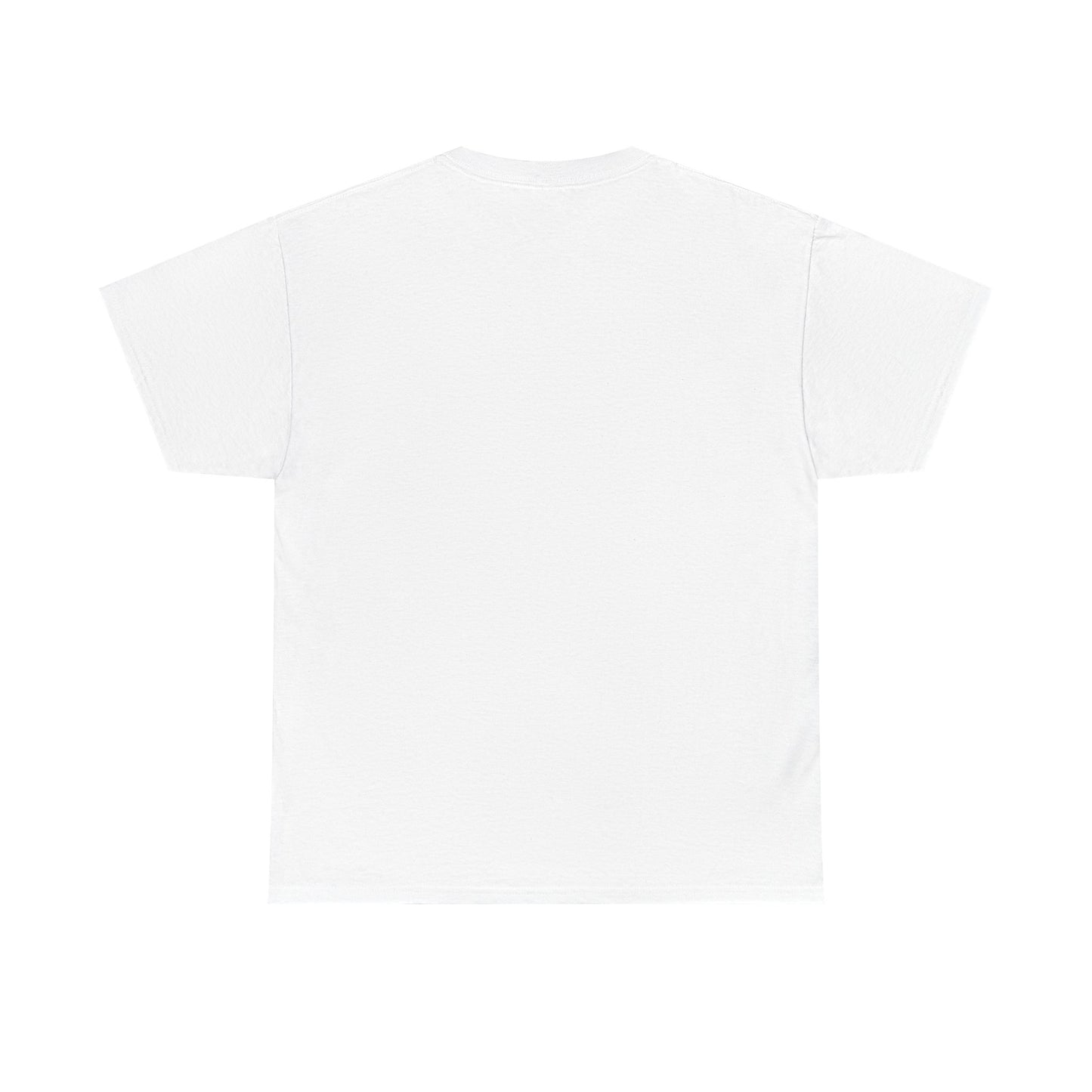 Unisex Heavy Cotton Tee with Johnny Angel Anarchist Symbol Design - Bold Statement Apparel
